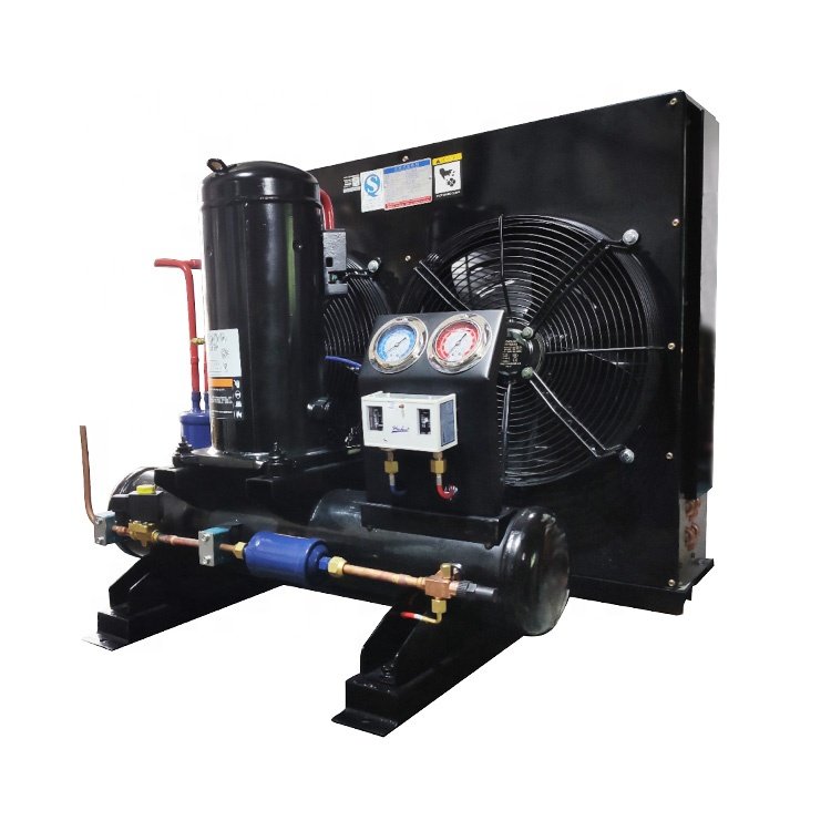 Wholesale Low Noise Condensing Unit Stable Operation Air Cooled Unit With Mini Scroll Compressor for Cold Room