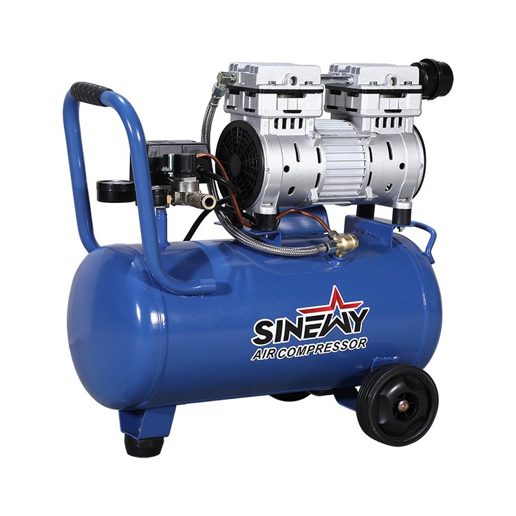 SINEWY Compresor Para Pintar 24L Oil Free Noiseless Air Compressor for Spray Painting