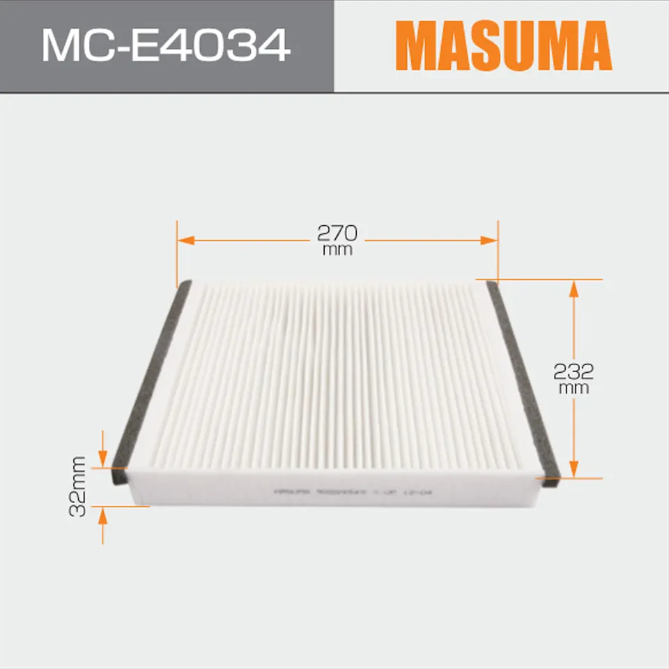 MASUMA MC-E4034 Custom OEM Car Cabin Filters Car Air Conditioning Filters 90559549 Auto Parts Air Cleaner Cabin Filter