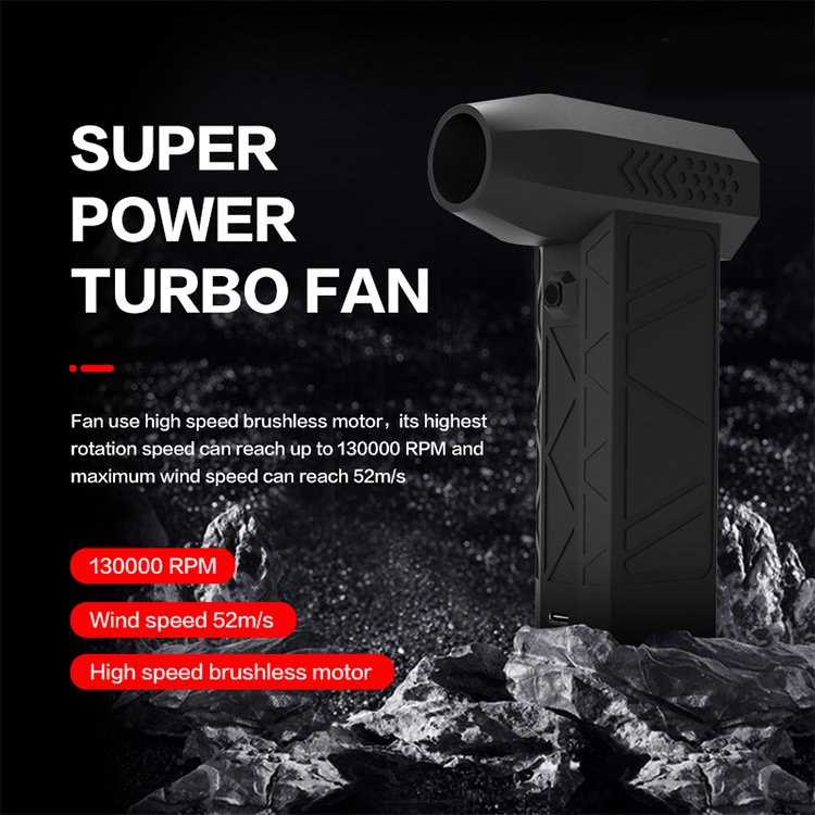130000RPM Jet Fan Turbo Outdoor Portable Rechargeable Mini Turbo Jet Fan Electric High Efficiency Turbo Jet Fan for Car Cleaning