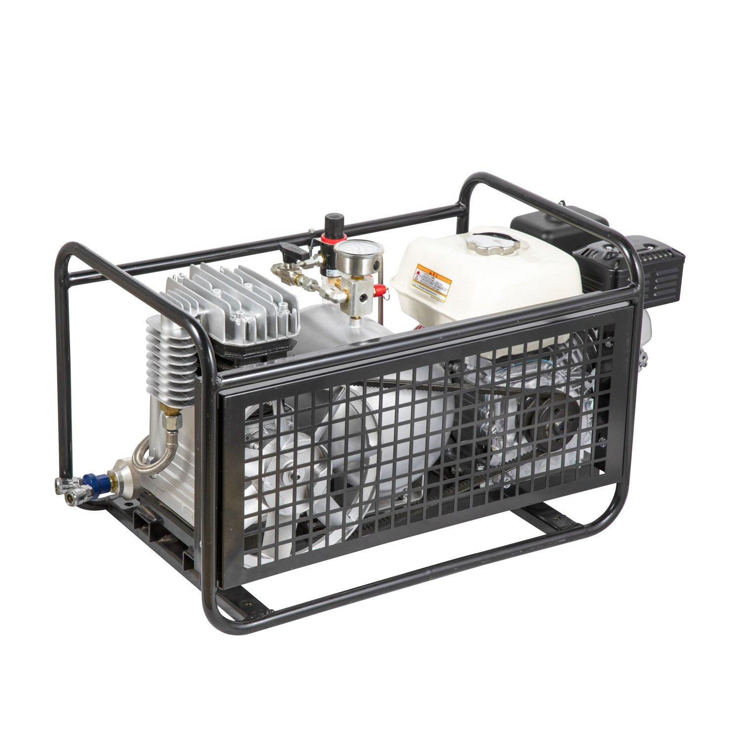 Scuba Diving Gasoline Engine Power Hookah Air Compressor With Hoses Directly 200L/MIN 8bar SCU80P