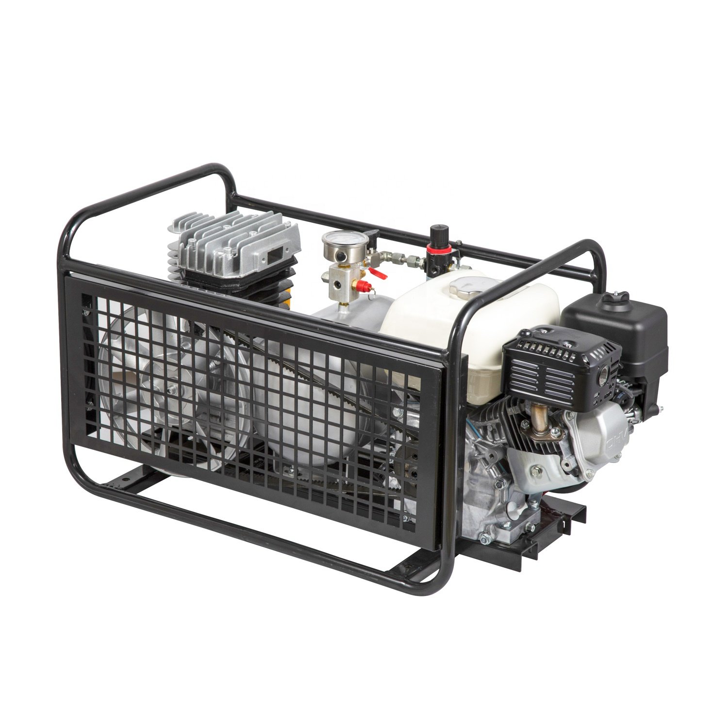 Scuba Diving Gasoline Engine Power Hookah Air Compressor With Hoses Directly 200L/MIN 8bar SCU80P