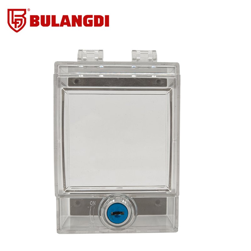 Transparent PC Protective Cover for air Conditioning Switch Control Panel for Panels of 86 and 120 Models Q37 Loto Safety Lock