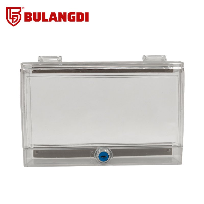 Transparent PC Protective Cover for air Conditioning Switch Control Panel for Panels of 86 and 120 Models Q37 Loto Safety Lock