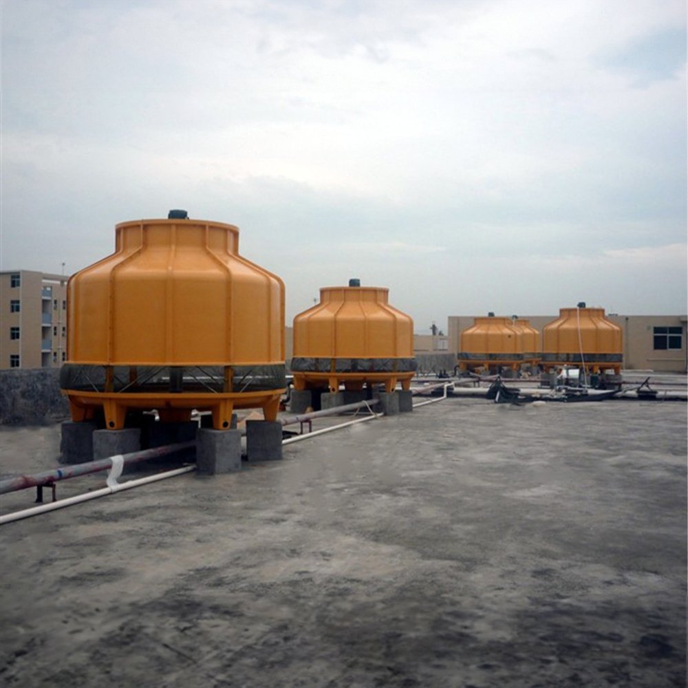 40 Ton Open Type Round FRP Fiberglass Water Cooling Tower Long Usage Time