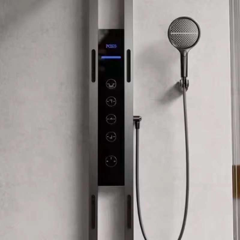 Shower Panel Wall Mount System Stainless Steel Massage Bathroom Showers Column Manufacturer Hotels Villas Apartments