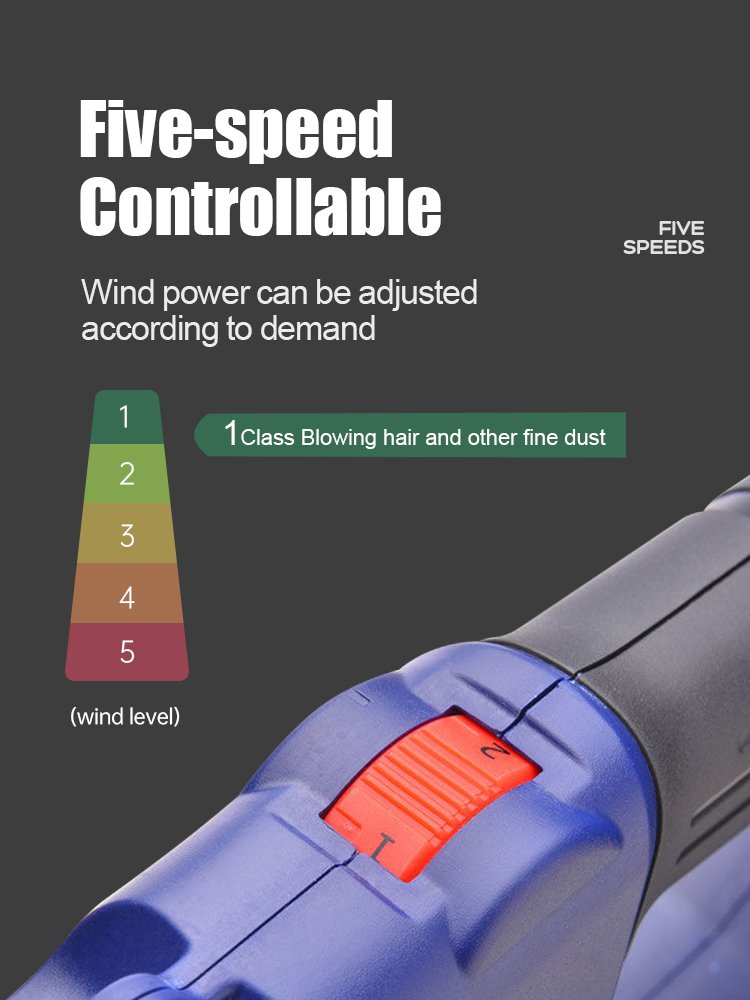 17000rpm Multi-function Blower Portable Blower Mini Jet Turbine Fan Cleaning Yard Leaves Snow Removal