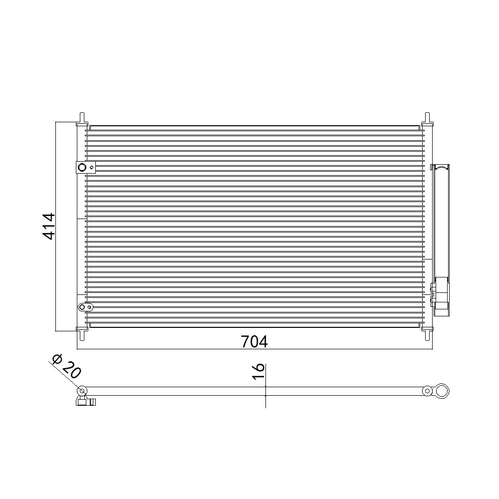 Aftermarket Car Auto Air Conditioning System Auto AC Condenser for HONDA VEZEL 2014- OEM 80110T7AJ01