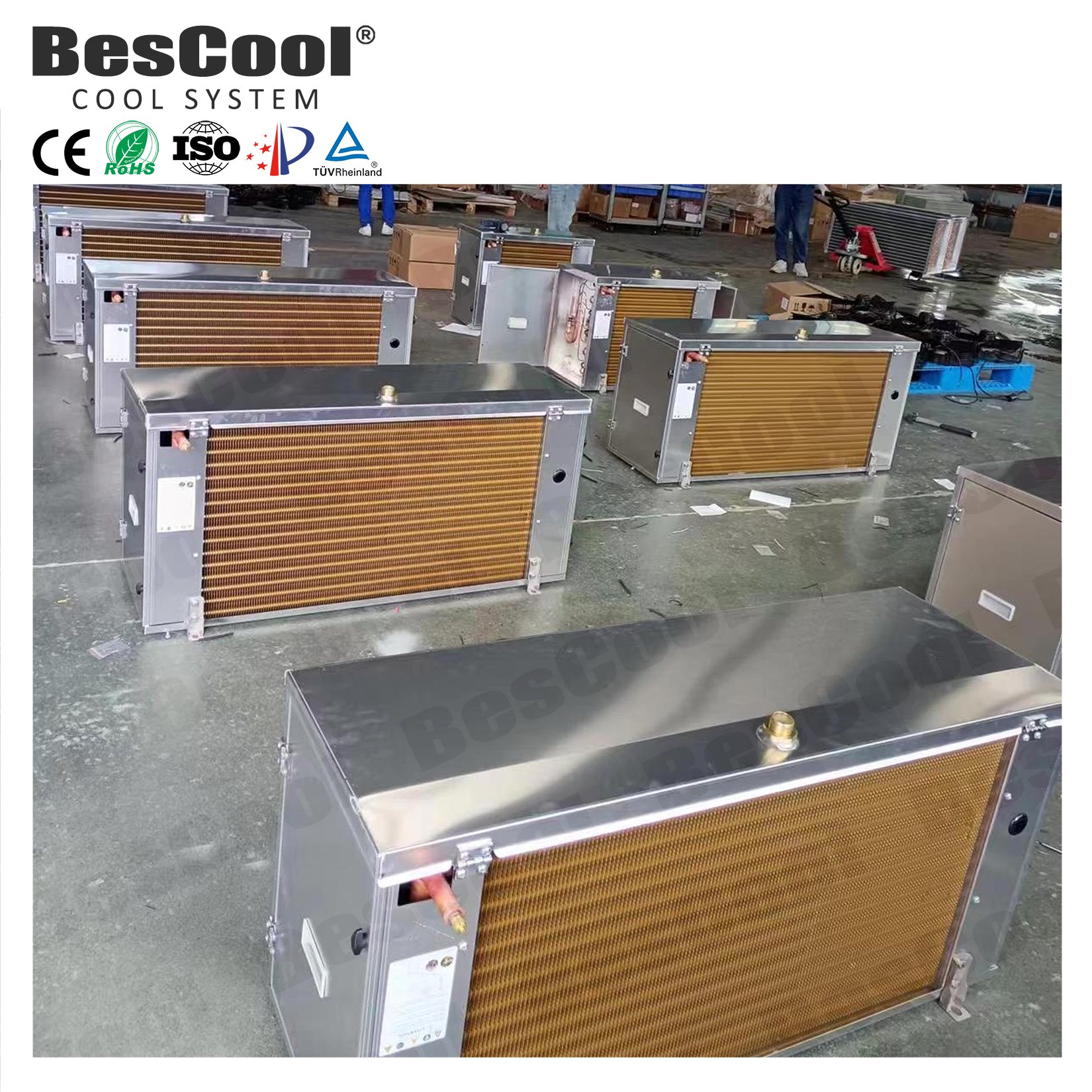 5 HP Energy Saving Air Cooler Evaporator New Ceiling-Mounted Condenser Technology for Cold Room Storage High Quality