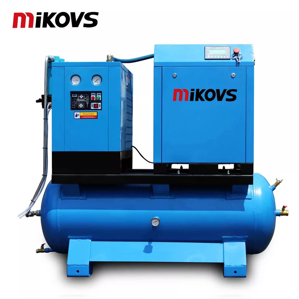 All in One Mcs-7.5ATD 7.5 kw 10 hp Permanent Magnet Motor Screw air Compressor for Laser Cutting Machine