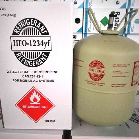 Hot Sale 10kg R1234YF Gas 99.9% Pure Industrial Hydrocarbon Derivatives Air Conditioning Cooling Rapid Delivery Refrigerant