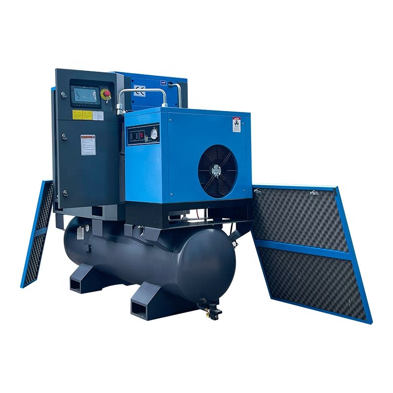 Industrial Air Compressor with Low Noise Rotary Screw Design 7.5KW to 315KW Range Focused on Core Components Engine and Motor