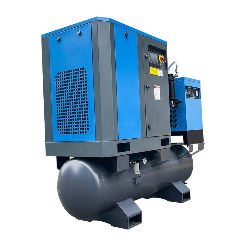 Industrial Air Compressor with Low Noise Rotary Screw Design 7.5KW to 315KW Range Focused on Core Components Engine and Motor