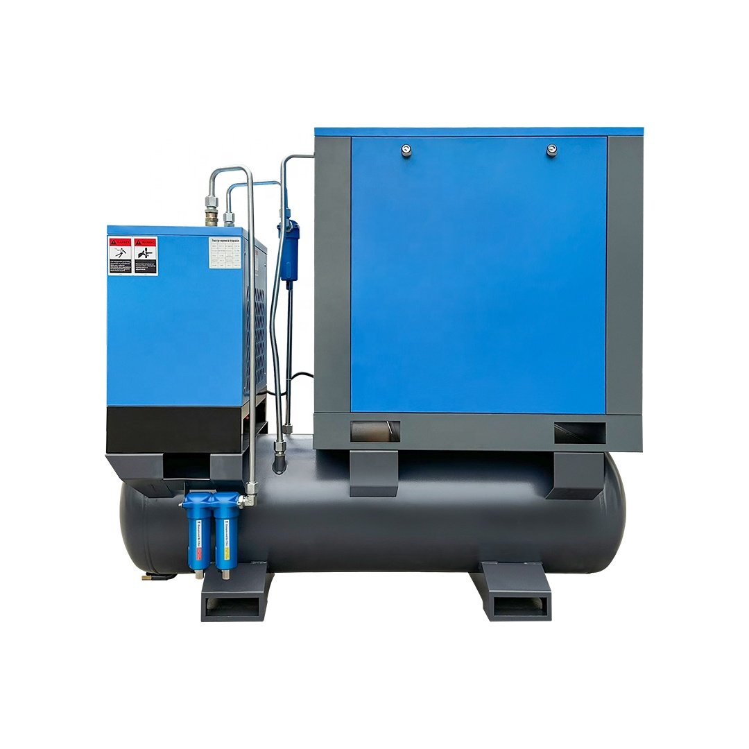 Industrial Air Compressor with Low Noise Rotary Screw Design 7.5KW to 315KW Range Focused on Core Components Engine and Motor