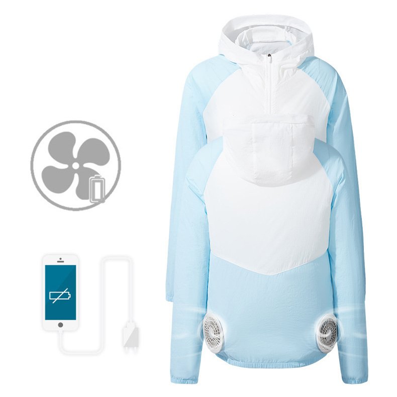 Summer air Conditioned Clothes 12v Battery Work Ac Cooling Jacket for Women