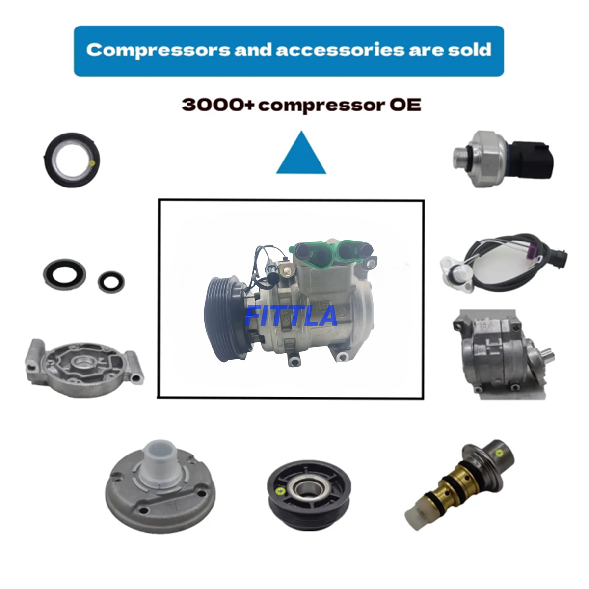 Auto Parts AC Compressor NEW OEM 977011D700 977011X000 977012X000 Manufacturer for Kia RIO CARENS Car air Compressors