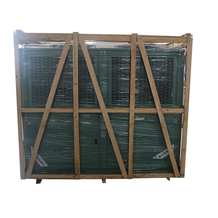 Cold Storage Room Refrigeration Equipment V Type Air Cooled Condenser Unit Stand