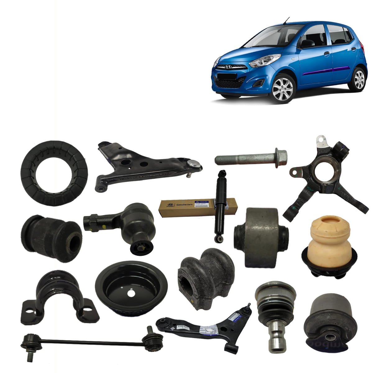 Hyundai I10 Auto Parts - Front Bumper Accessories Foglight Headlight Rear Bumper Front Bumper Radiator Compressor Shock Absorber
