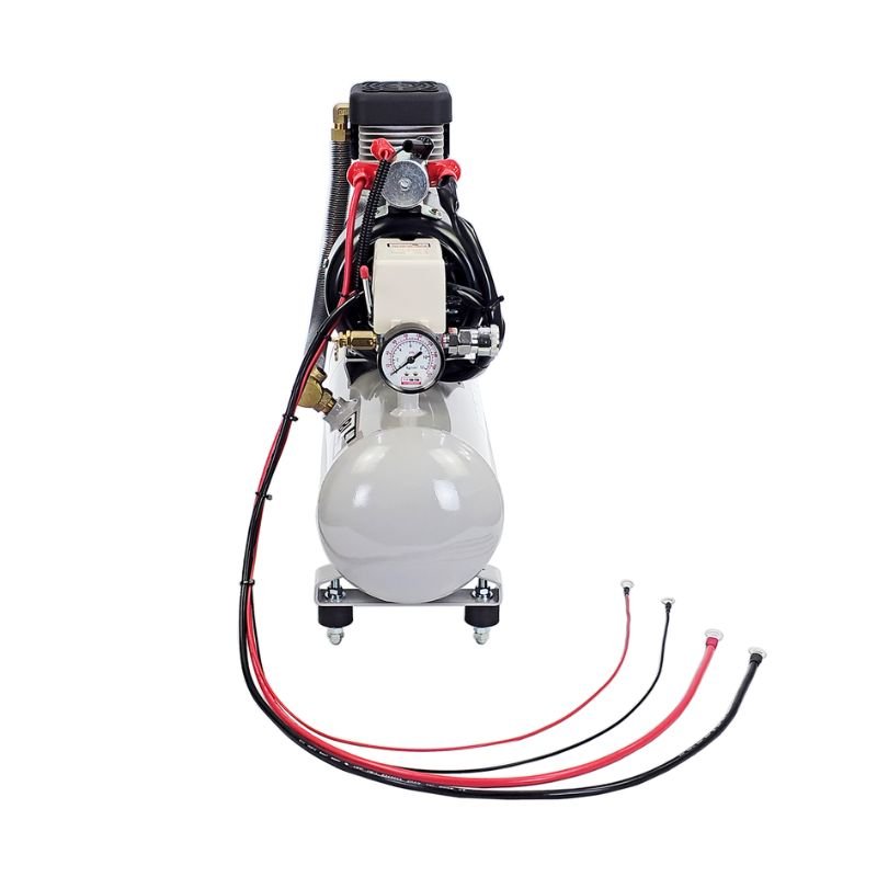 Portable 12V Mini Air Compressor 8L Tank High Efficiency Long Duty Cycle Auto Cut Piston Oil-Free Low Industrial Compressor