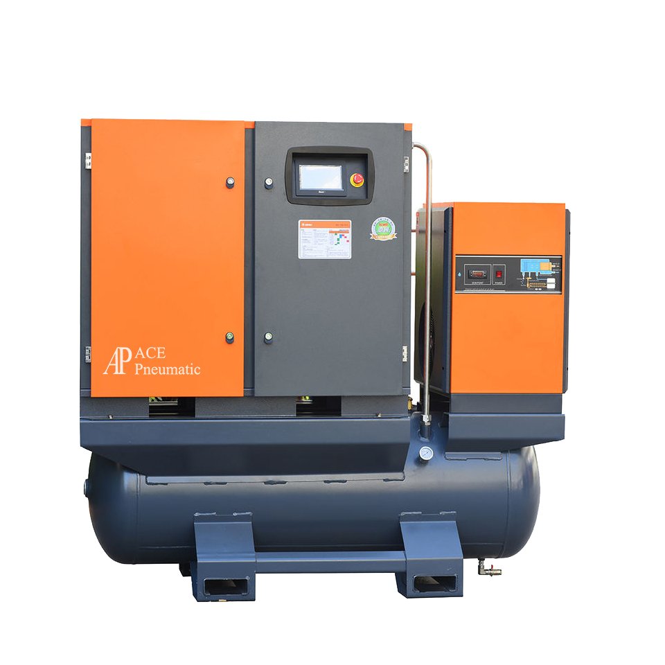 22kw 37kw 16bar 20bar Screw air Compressor with Oil tank 500 L 4 in 1 Permanent Magnet Screw air Compressor