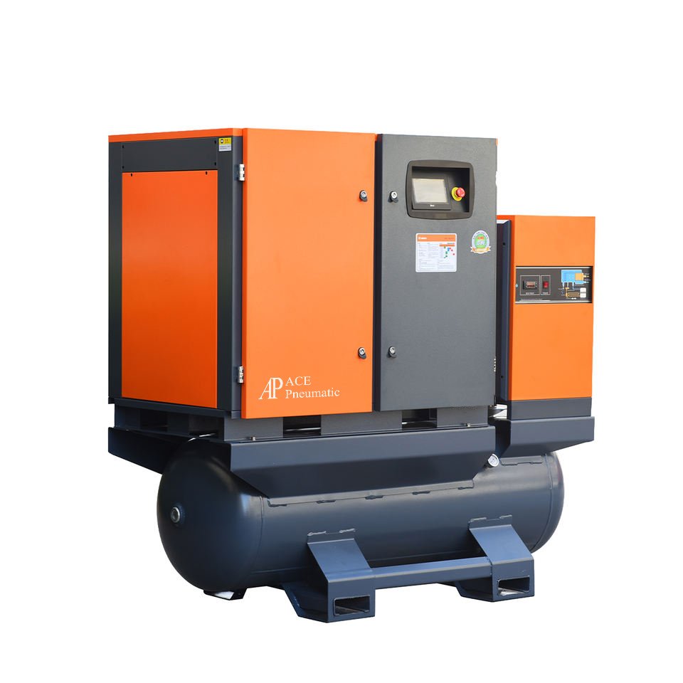 22kw 37kw 16bar 20bar Screw air Compressor with Oil tank 500 L 4 in 1 Permanent Magnet Screw air Compressor