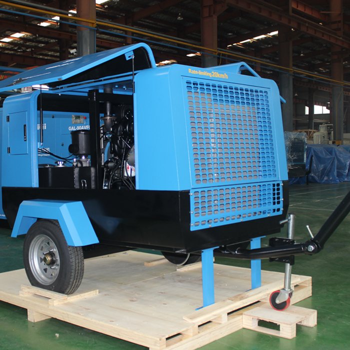 Portable 185 Cfm diesel air Compressor