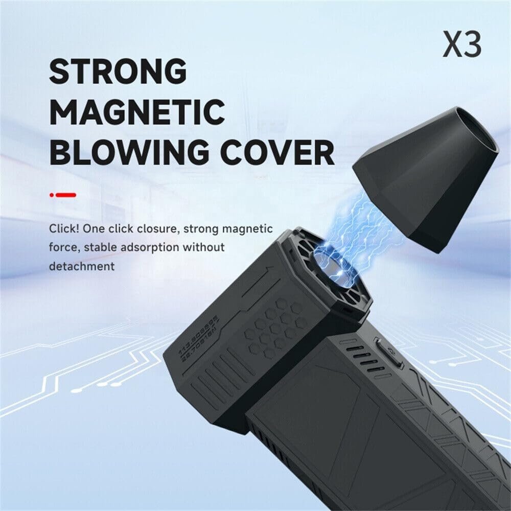 F.EASY.D 130000rpm Mini Compressed Air Duster Portable Hand Held Fan Electric Small Blower Mini Jet Turbo Fan Jet Fan for Clean