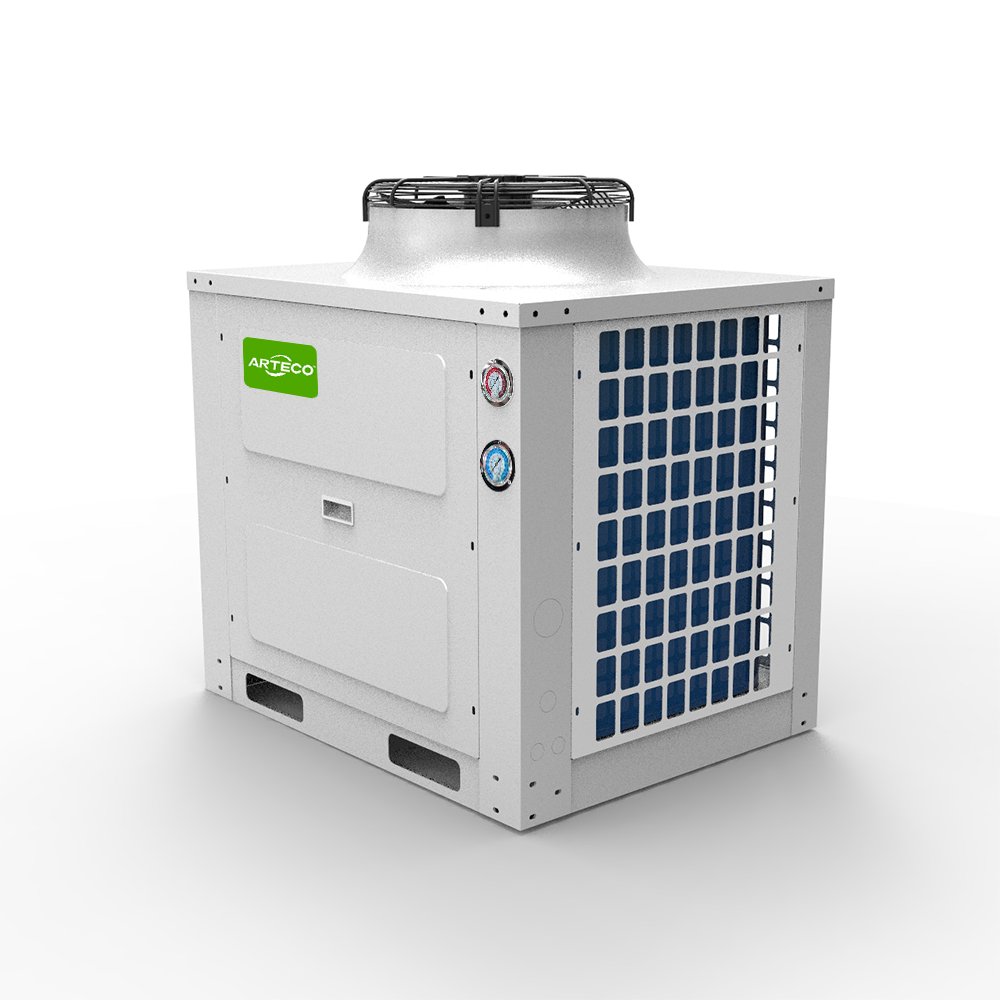 Top Type V 4 HP Industrial Refrigeration Compressors AC DC Monoblock Semi-Hermetic Closed Type R410A Gear Motor Condensing Units