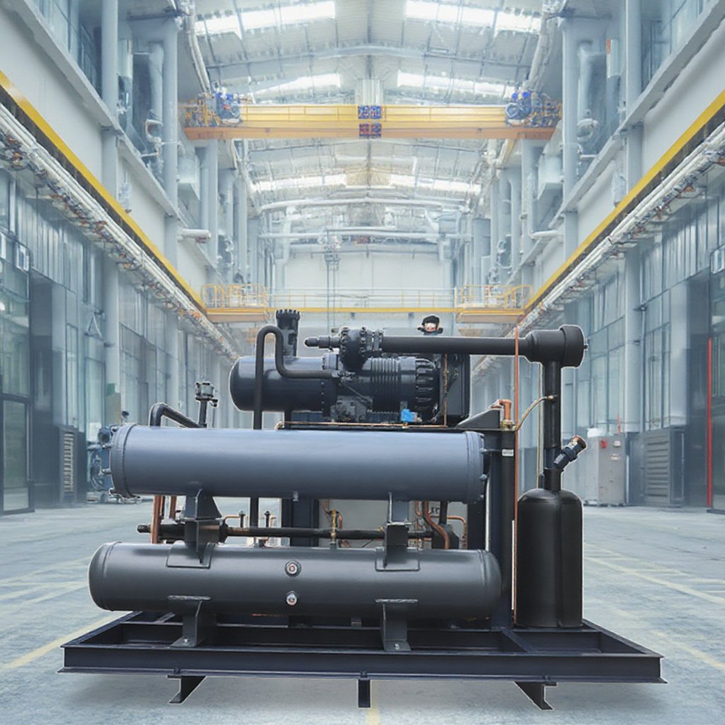 Taiwan Hanbell/SHANGHAI RC2 Series Air Compressor R22 R134a Energy Saving Industrial Compressor RC2-100B Featuring R410a
