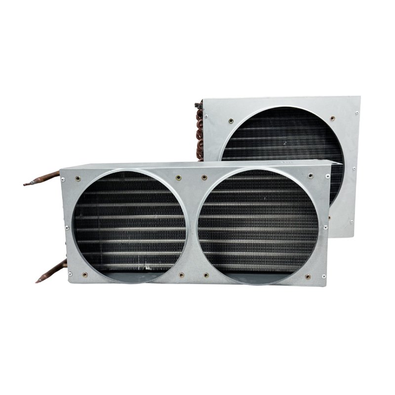 Longhey Refrigeration Components Super Quality Double Air Duct Copper Condenser Coil for Restaurant Food Shop