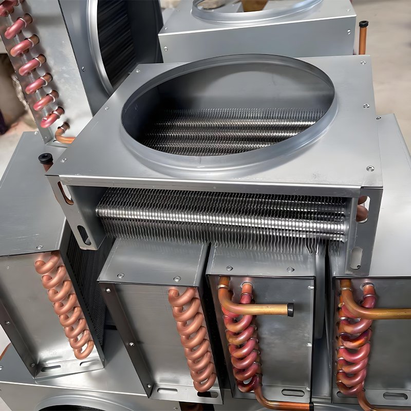 Longhey Refrigeration Components Super Quality Double Air Duct Copper Condenser Coil for Restaurant Food Shop