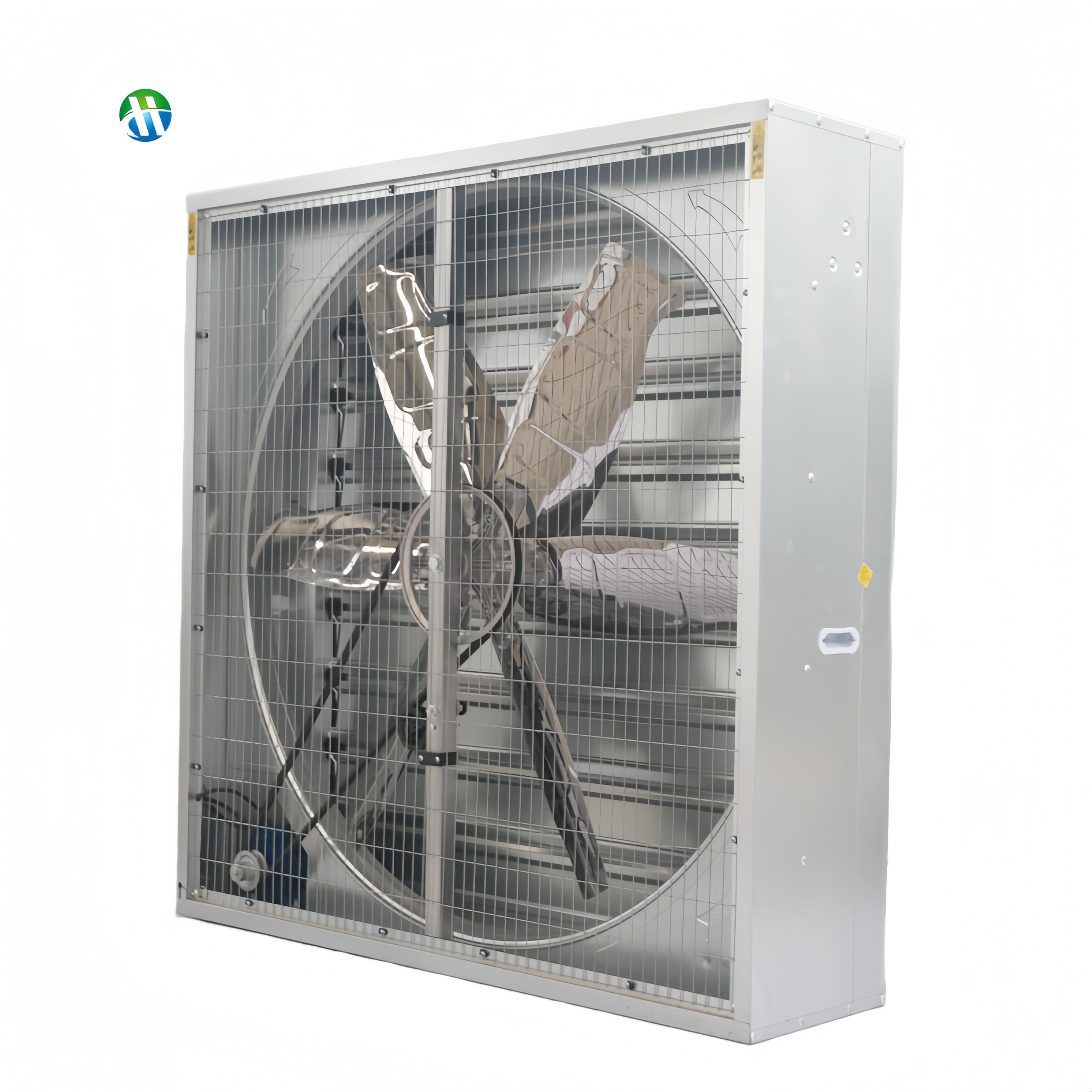 60-Inch 1.5KW 3-Phase Stainless Steel Ventilation Exhaust Fan Wall Mounted 220V/380V AC Customization Support