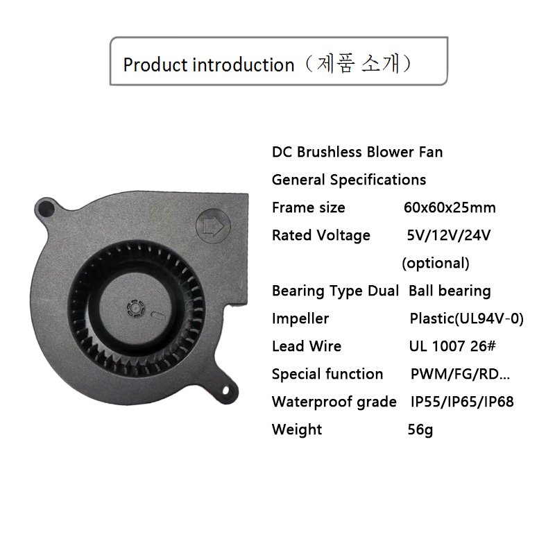 Free Sample 2 Inch Blower Fan 18v Blower 12v Fan 6025 2-inch-inline-fan-blower