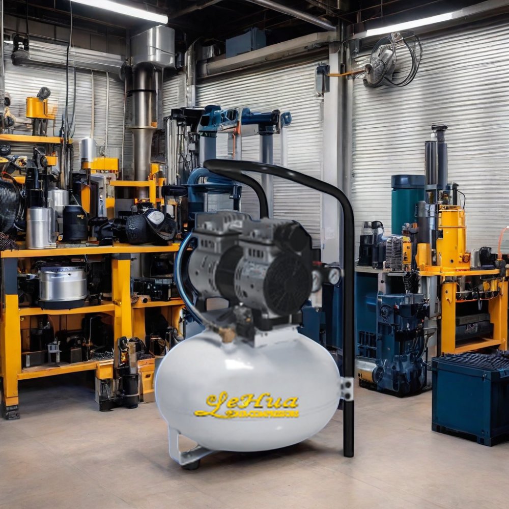 Best Price 550W/750W Dental & Medical Air Compressor 25L Silent Oil-Free AC Power for Manufacturing Plant