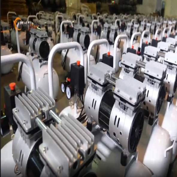 Best Price 550W/750W Dental & Medical Air Compressor 25L Silent Oil-Free AC Power for Manufacturing Plant