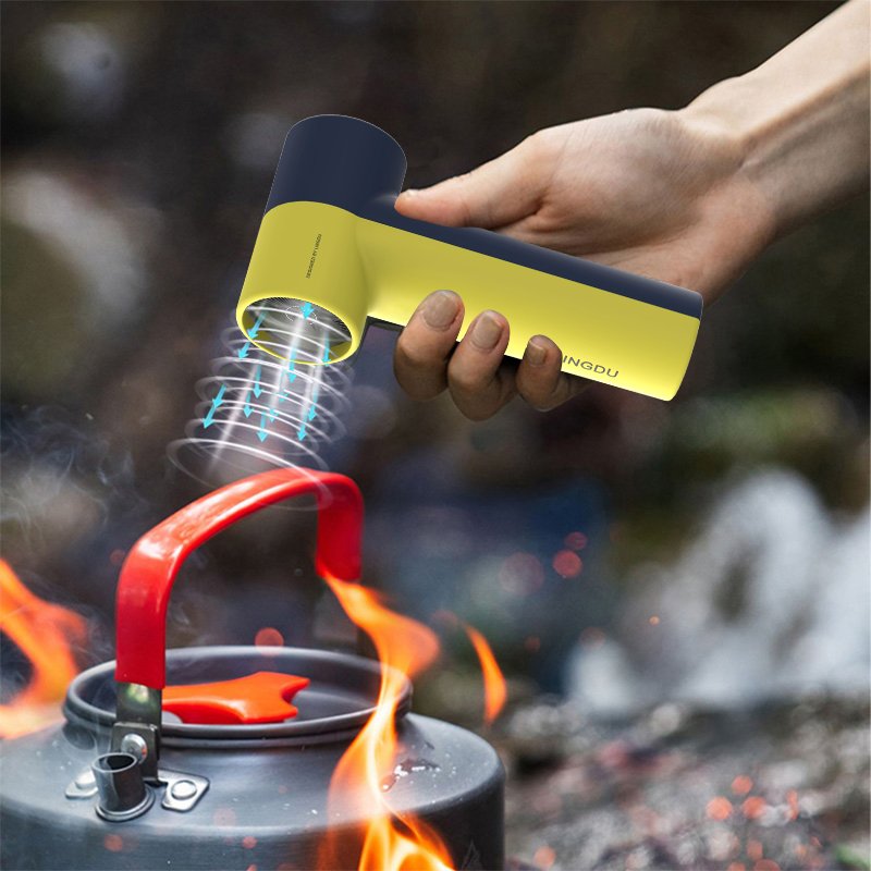 Portable Camping Outdoor Electric BBQ Dust Collector Fan Blower Mini Dust Vacuum Blower