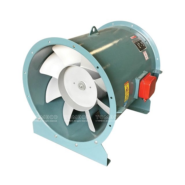TOMECO HIGH QUALITY HIGH FLOW RATE AXIAL FAN - AFA.MIX FLOW TYPE SWF to EXHAUST SMOKE at HIGH PRESSURE