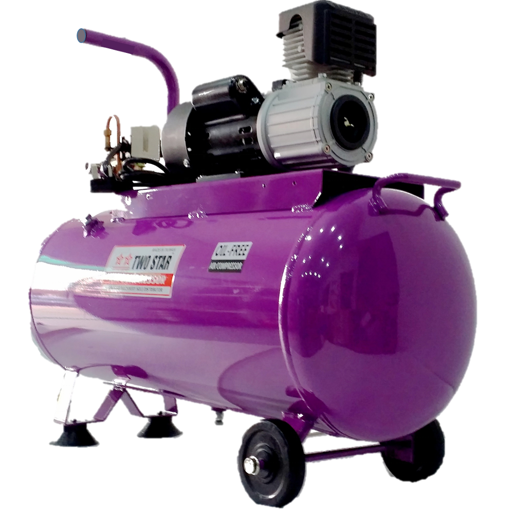 220V High Efficiency Long Duty Cycle High Quality 2.5HP Oil Free Portable Mini Air Compressor with 50 Liters tank