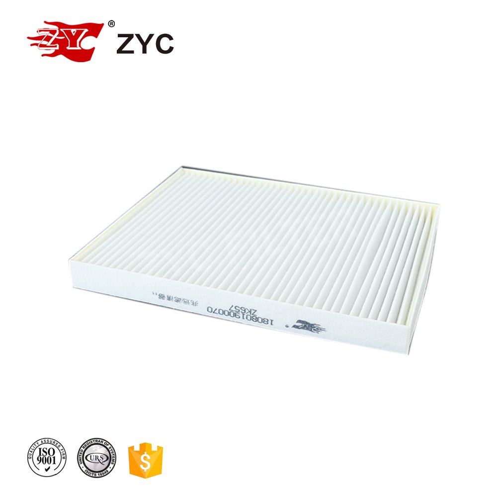 ZYC White Fiber Filter OEM 180801900070 Foton for Automobile Car Cabin Filters Air Conditioner Filter Production Line