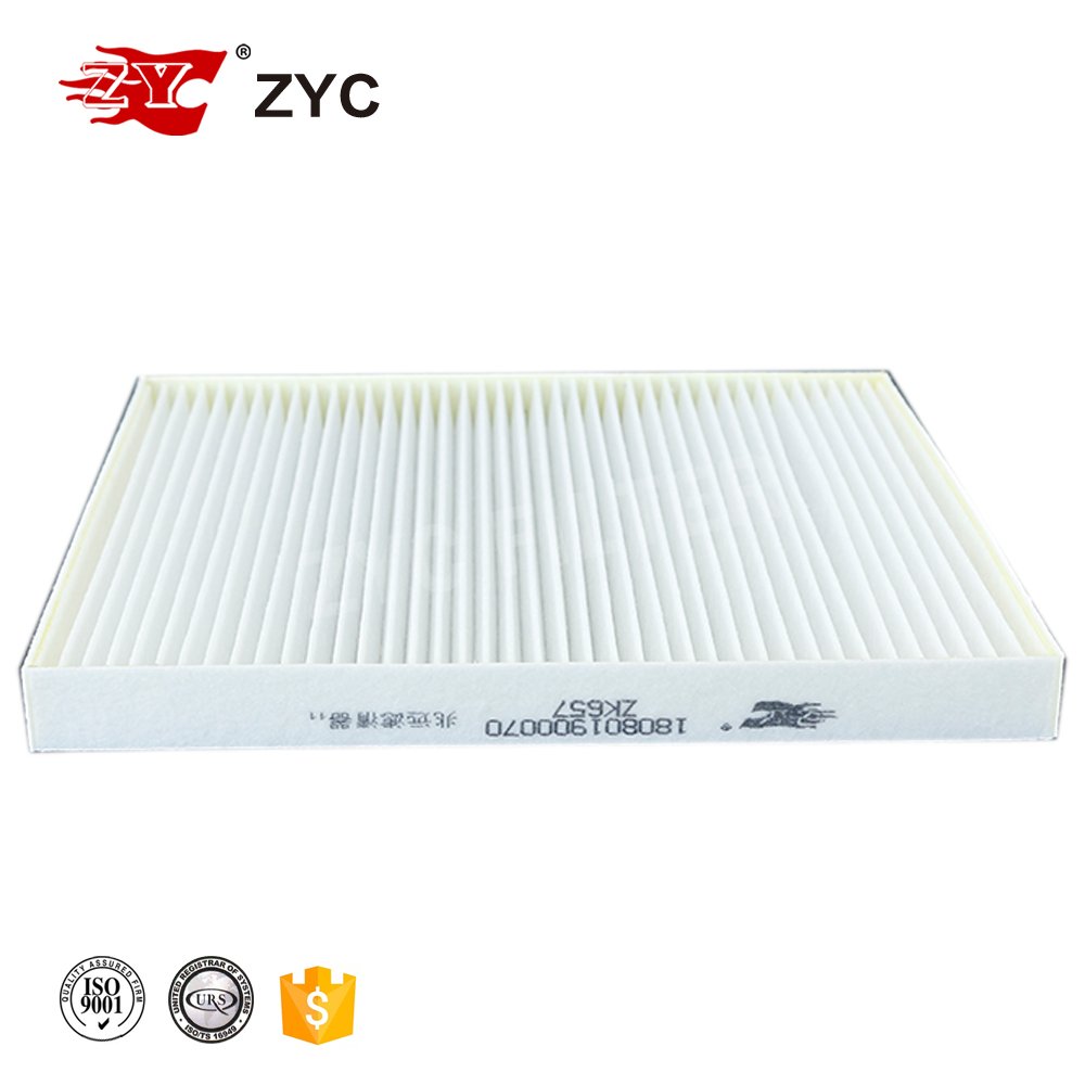 ZYC White Fiber Filter OEM 180801900070 Foton for Automobile Car Cabin Filters Air Conditioner Filter Production Line