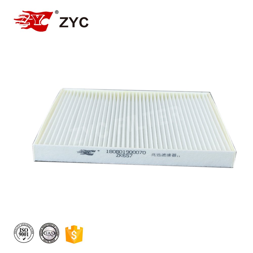 ZYC White Fiber Filter OEM 180801900070 Foton for Automobile Car Cabin Filters Air Conditioner Filter Production Line