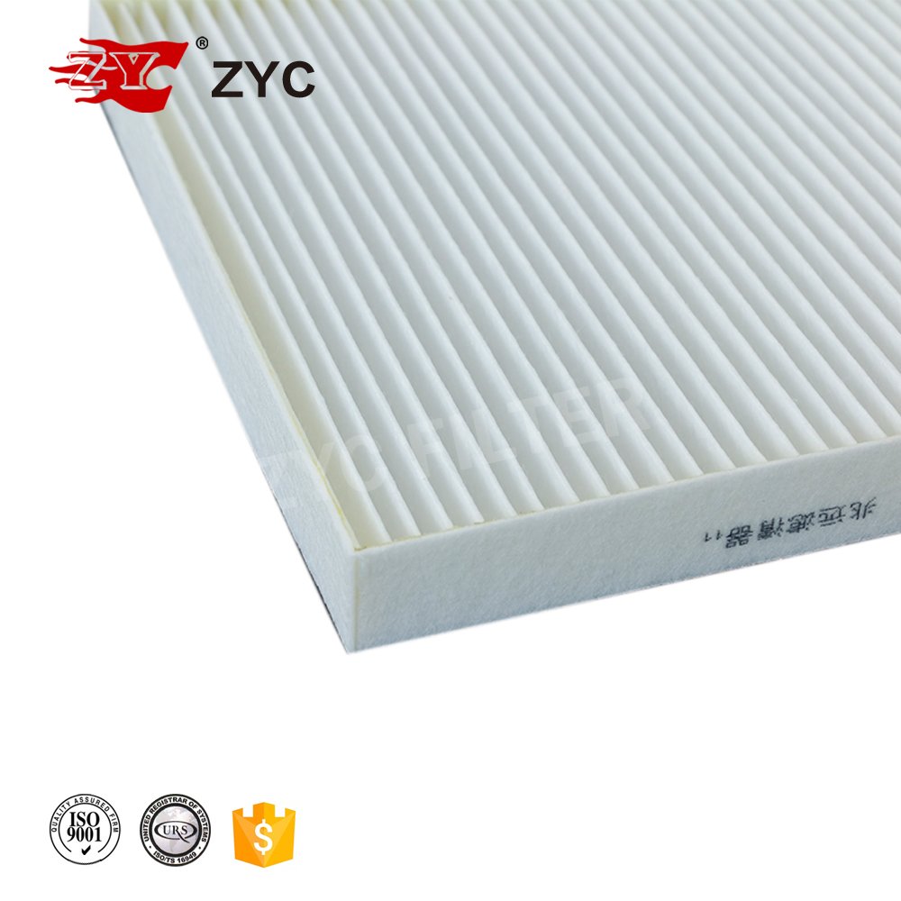 ZYC White Fiber Filter OEM 180801900070 Foton for Automobile Car Cabin Filters Air Conditioner Filter Production Line
