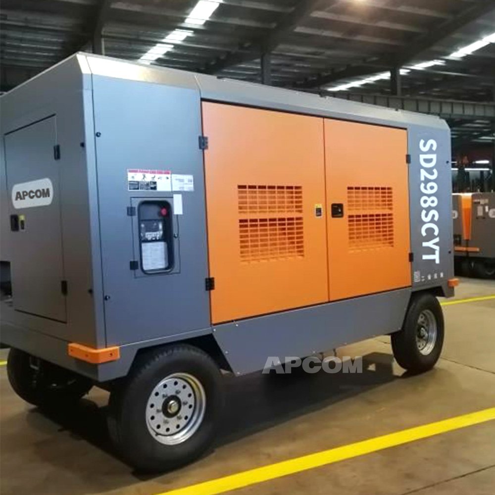 24bar 750cfm Cummins diesel Compressors Mining 350psi Screw air Compresor 264kw 22m3/min diesel Compressor air Air-compressor