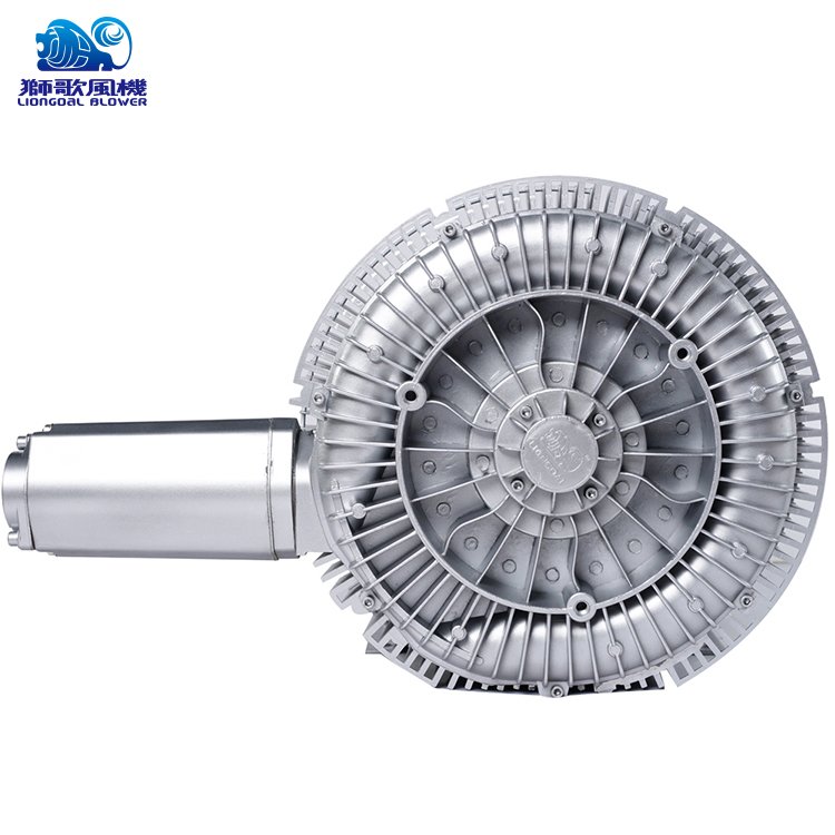 High Capacity Double Stage Three Phase 10hp 7.5kw High Pressure Ring Blower