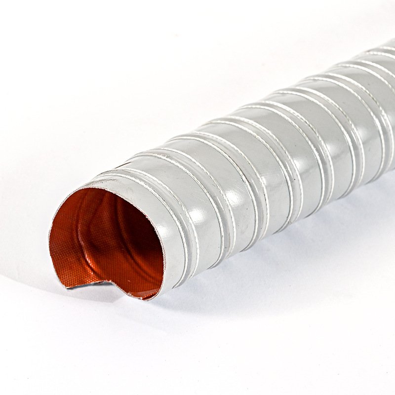2024 Good Heat Resistant Flexible Silicone Glass Fiber Suction Duct Hose Air Hose Air Ducting Air Conditioning for HVAC System
