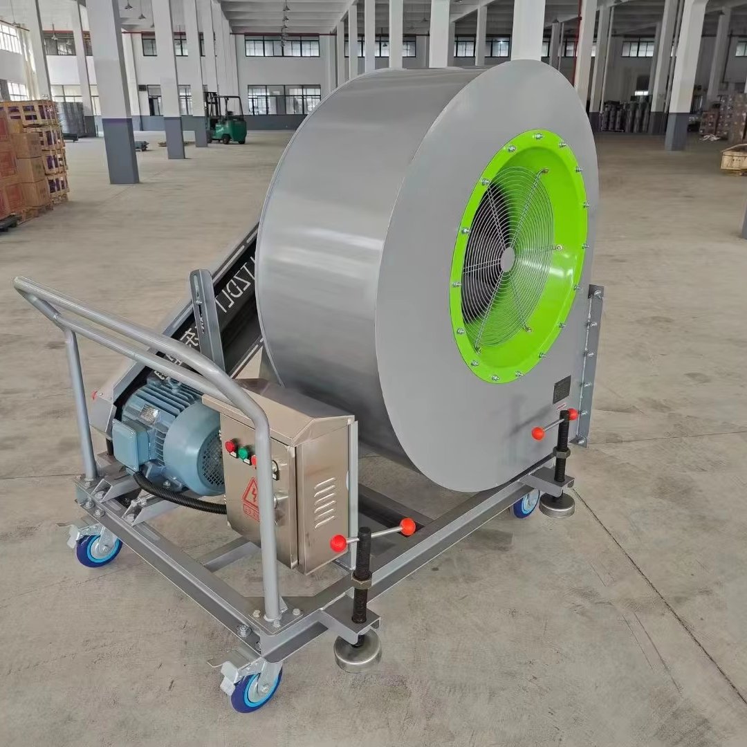 AC Steel Blade Hand Push Movable 4-72 Stainless Centrifugal Ventilation Blower Fan with All Copper Motor