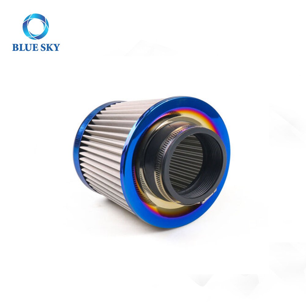 76mm 3inch Power Flow Cold Racing Car Air Filter Auto Parts Compatible with Racing Air Intake Sports Car Air Filter