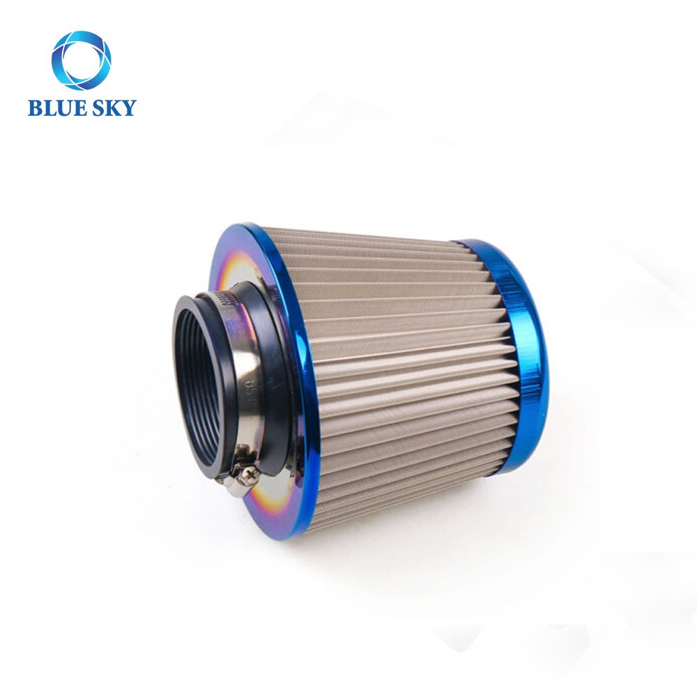 76mm 3inch Power Flow Cold Racing Car Air Filter Auto Parts Compatible with Racing Air Intake Sports Car Air Filter