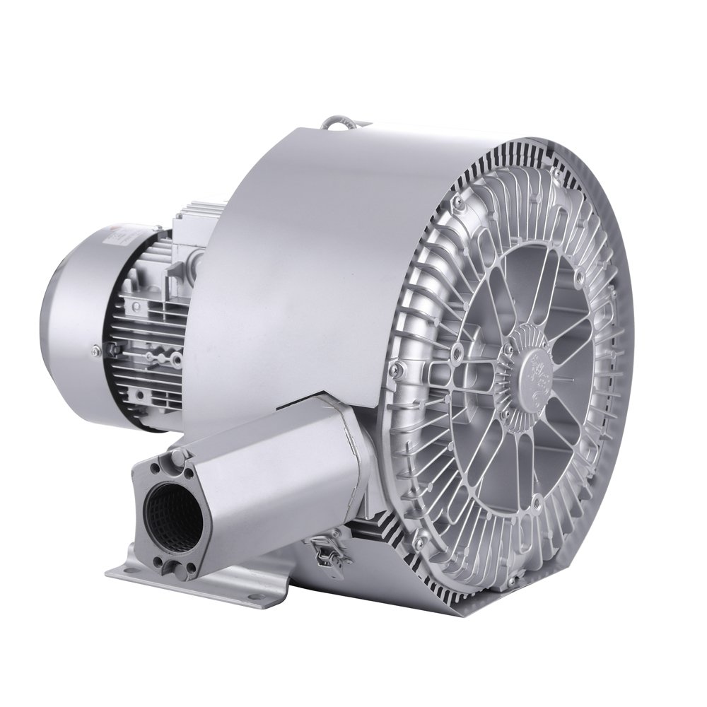 Double Impeller Side Channel Blower Vortex Air Pump High Pressure Double Stage Ring Blower 2HP