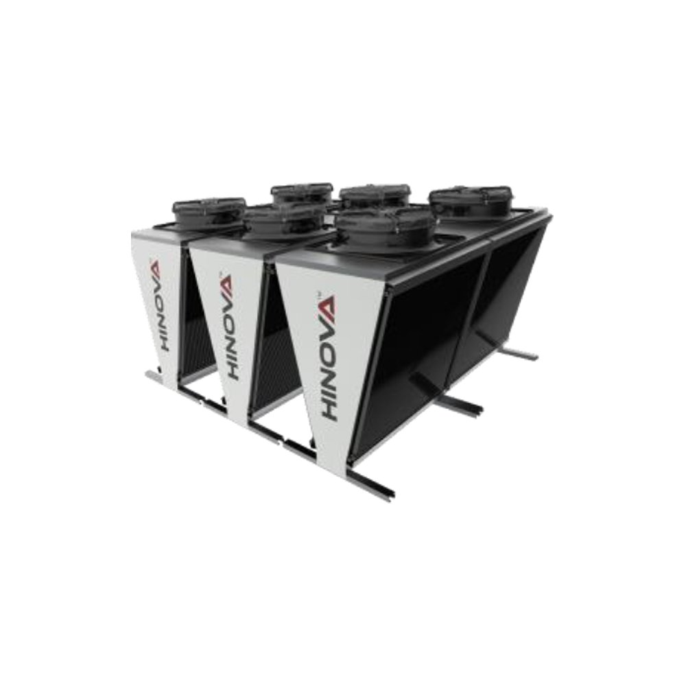HINova Industrial Cooling Solution Durable 120 1200kW V-Shape Dry Cooler Optimal Performance Air-Cooled Compressor Core